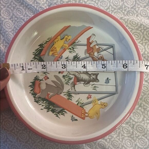 Tiffany Playground by Tiffany & Co. Animal Ceramic Child's Bowl Vintage 1992 - Picture 6 of 7